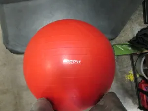 Used 65cm Red Body Fit FITNESS BALL