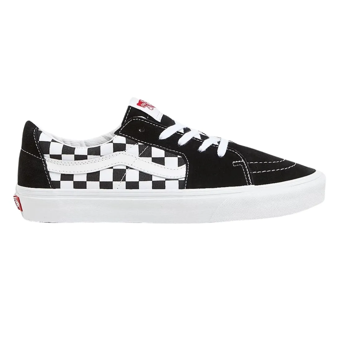 Vans Sk8-Low Checkerboard Shoes - Black Checkerboard