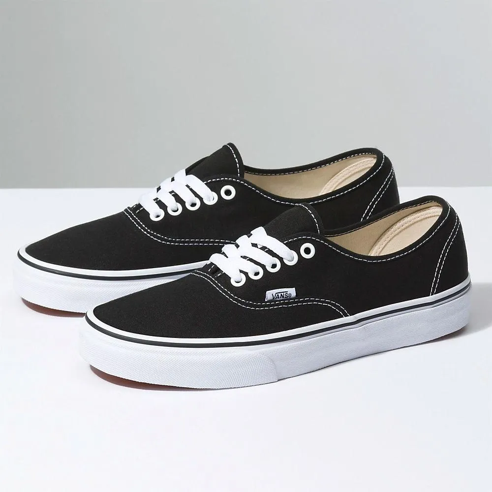 Vans Unisex Authentic Black Canvas