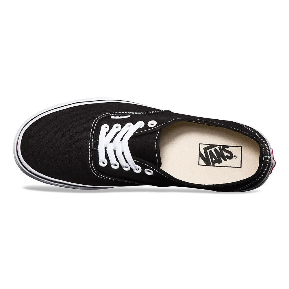 Vans Unisex Authentic Black Canvas