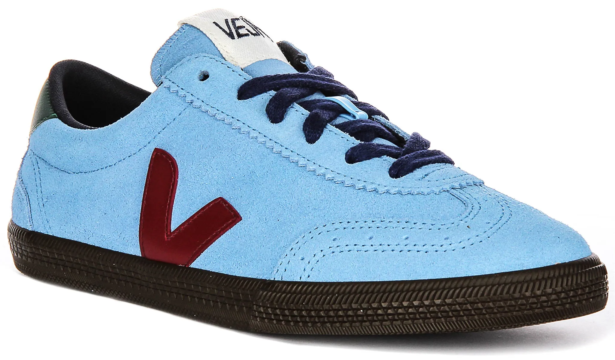 Veja Volley Suede In Blue For Women