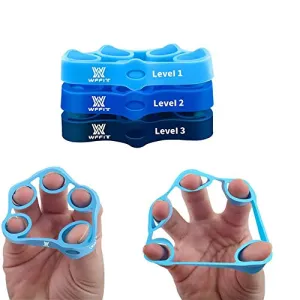 WFFIT Finger Exercise Finger Grip Finger Stretcher， Resistance Bands Hand Extensor Exerciser Elastic，Finger Grip Trainer for Relieve Joint Pain, Rehabilitation,Relaxation Grips Workout