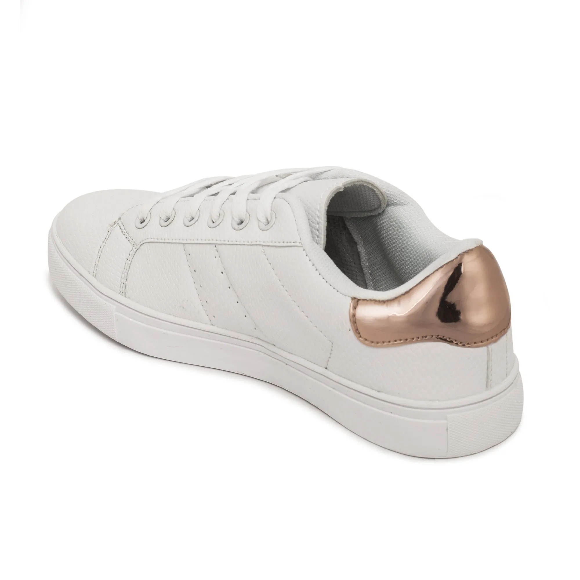 White Lace Up Trainers