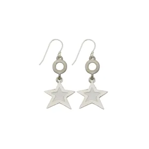 White Star Open Cup Earring