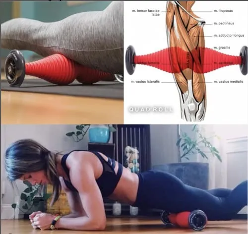 WODFitters TPin Body Roller - Patented Design for Exercise, Deep Tissue Muscle Massage, Recovery, Physical Therapy, Trigger Point Release - More effective than foam roller / muscle stick - Made in USA