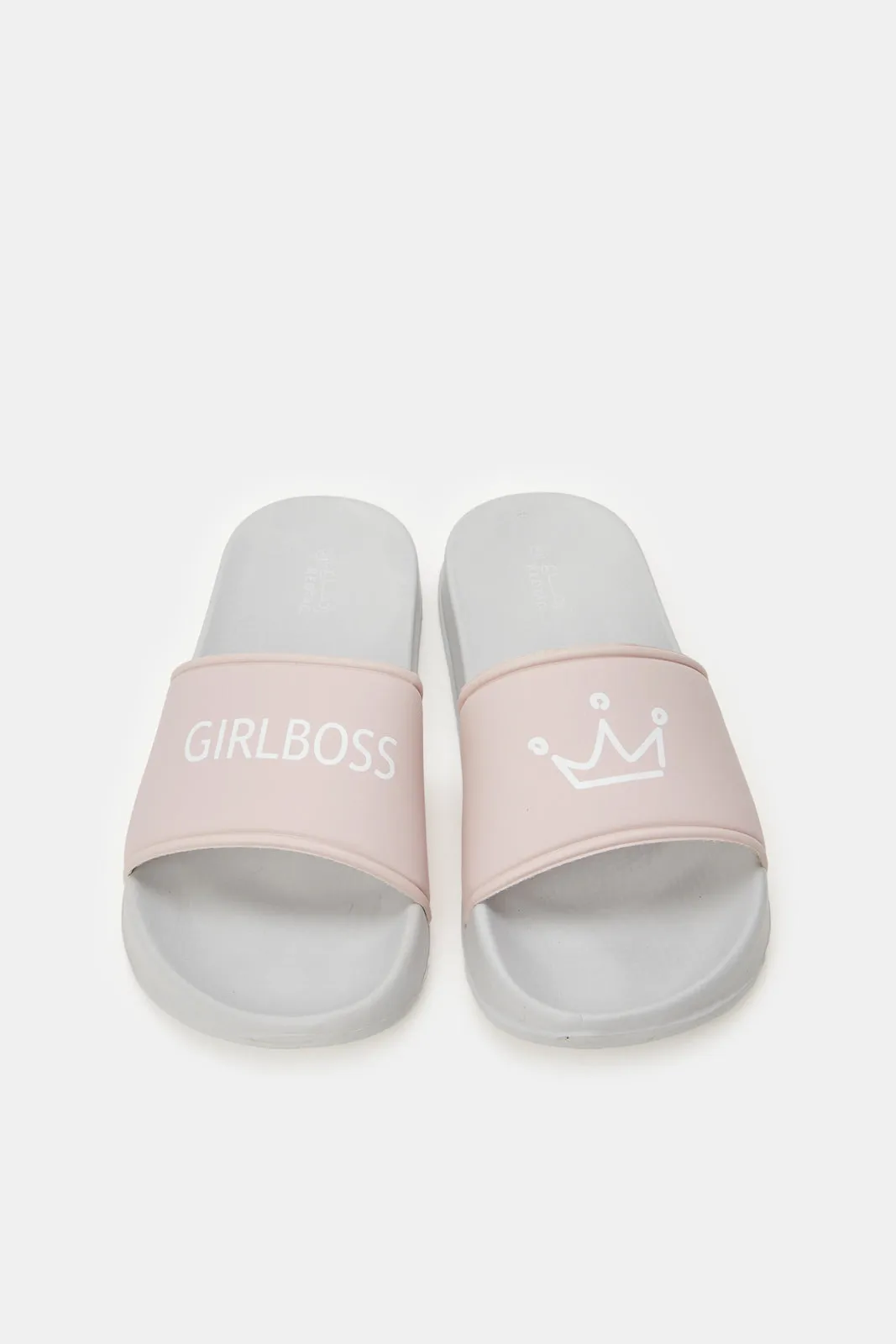 Women Pink Printed Slide