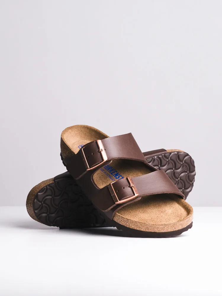 WOMENS BIRKENSTOCK ARIZONA SOFT DARK BROWN SANDALS - CLEARANCE