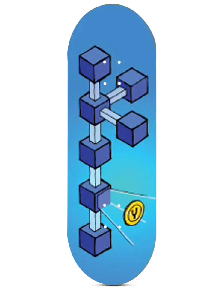 Yellowood Fingerboard Deck - Blockchain