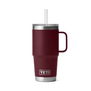 Yeti Rambler 25oz Mug With Straw Lid - Wild Vine Red